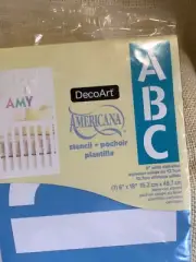 NEW in package DecoArt Americana alphabet 5” solid letter stencil