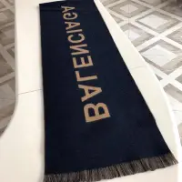 在飛比找Yahoo!奇摩拍賣優惠-BALENCIAGA 巴黎世家 楊冪同款 大LOGO披肩 3