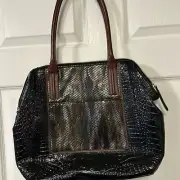 Brahmin Taylor black multi boa new with tags $375