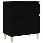Sideboard Black 60X35x70 Cm Engineered Wood Wood Sideboards & Buffets
