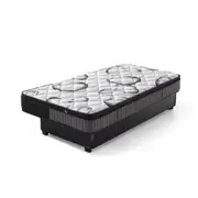 Foret Bed Mattress King Single 9 Zone Euro Top Bedding Foam Super Firm 24cm