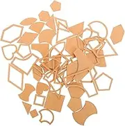 SHINEOFI 54pcs Acrylic Quilting Templates Set Lightweight Sewing Supply for DIY Crafts Unique Patterns for Purses Bags Durable Transparent Acrylic Molds