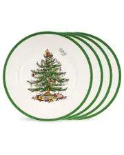 Spode Christmas Tree Set of Four Salad Plates