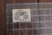 WHIPPER SNAPPER AN APPLE A DAY Phrase Saying Wood Rubber Stamp