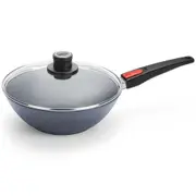 Woll Diamond Lite Detachable Handle 30cm Non-Stick Induction Wok w/ Lid Stir Fry