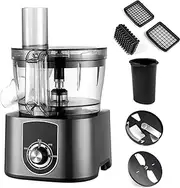Food Processor,600W 5L Multifunctional Commercial Electric Vegetable Dicer,Mixer,Crusher,Grinder,Citrus Juicer,for Ground Meat/diced/Shredded/Sliced/Food Supplement,for Home Use