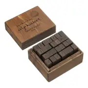 Letter Rubber Stamps, 28Pcs 1 Set Lowercase Handwriting Wood Stamp