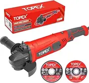 TOPEX 1200W Angle Grinder Heavy Duty 125mm 5" Angle Grinder w/Auxiliary Handle