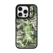 iPhone 16 Pro Mirror Ring Stand Case MagSafe Compatible Camo Skeleton