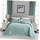 Oversized King Bedspread 138x122 Extra Wide Alaskan King(138"x122") 1-seaglass