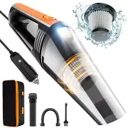 Pequeña Aspiradora Portátil De Mano De Alta Potencia De 12 V Con Accesorios.
