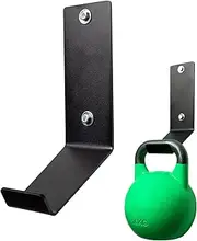 Kettlebell Wall Mount - Steel Hooks Wall Mounted Organizer | Dumbbell Storage Rack, Heavy Duty Wall Mounted Weight Rack, Hanging Storage Solution In Corner Fitness, Convenient