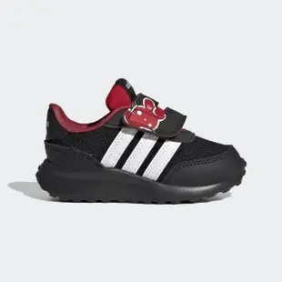 【adidas 愛迪達】Run 70s CNY AC I 小童 慢跑鞋 休閒 運動 魔鬼氈 新年款 緩震 黑白紅(IE4262)