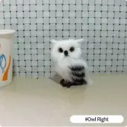 Simulation Owl Right Ornament Furs Squatting Model Home Decoration Animal