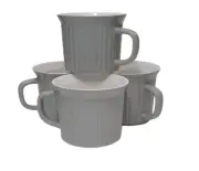 Corningware 20 fl oz Truffle Gray Meal Mug | with No Lid, Set of 4