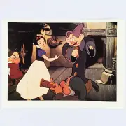 Snow White and the Seven Dwarfs Postcard Disney Vintage Silly Song Dopey Grumpy