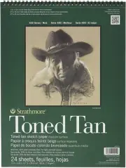 STR-412-11 24 Sheet Toned Tan Sketch Pad, 11 by 14"
