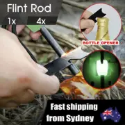 1X 8mm Flint Rod Camping Survival Fire Starter Lighter (FULL Magnesium Rod) Hot