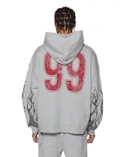 Buy Stinger Ekcess Zip Hoodie Grey Marle | Ksubi ++