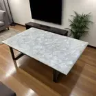 36"x24" White Quartz Dining Table Top Kitchen Slab Console Bar Furniture Decors