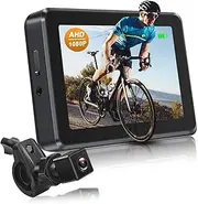 ATOVANKA Bike Mirror Camera 1080P 4.3'' Monitor Bicycle Rear View Handlebar 115°Adjustable Wide Angle Night Vision for Bicycle, Mountain, Road black 4.3inch