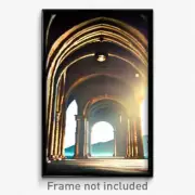 Pixel Art Poster - Awesome Arch (8 Bit Psychedelic Trippy Video Game Print)