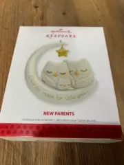 Hallmark Keepsake Ornament 2013 New Parents Over the Moon Owls Sleeping