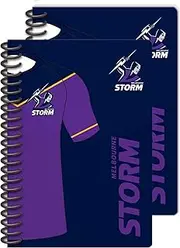 Melbourne Storm NRL Rugby League Set of 2 Notebooks A5