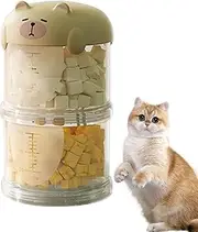 Lesunbak Dog Treat Container for Countertop,Treat Containers with Lids for Pets - Food-Grade Organizer Portable Decorative Cookie Jar for Flour Travel Pellet Rice Grain Outdoor Kitchen