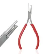 5" Split Ring Pliers For Beads Jewelry Arts Crafts PVC Grip Red Handle