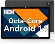 11 Inch Tablet, Latest Android 14 Tablet with Octa-Core, 8GB RAM, 128GB ROM Memory (Expandable to 1TB), 7000mAh, 5G WiFi, 5+8MP Dual Cameras
