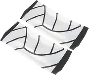[GAROZATION] 2pcs Sports Headband Sweat Head Bands Headbands for Men Pink Sweatbands Head Bands Running Sweatband Bandeau Bandana Bandanas for Men Yoga Supply White Polyester