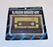 Radio Shack DuoFone 30 Sec Endless-Loop Outgoing Message Cassette Tape 43-402A