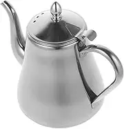 TIDTALEO Stainless Steel Tea Pot with Built Infuser Kitchen Teapot for Loose Leaf Tea and Easy to Use for Home Brewing and Enjoying