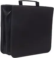 CD Case, 256 Capacity CD/DVD Case Holders Wallet Hard Plastic DVD Disc Cases Storage Binder, Large Capacity CD Box Portable CD Storage Bag for Home Office Travel Car(Black)