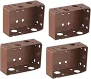 HIAKDOFT 4Pcs Curtain Side Mounting Brackets Easy Install Roller Blind Fittings for Home Use Curtain Track Accessories for Any Perforated Wall