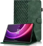 [Oduio] Case for Lenovo Tab P11 Gen 2 / Tab P11 (2nd Gen) 11.5 inch with Magnetic Clasp, Premium PU Leather Flip Folio Protective Tablet Cover, Army Green