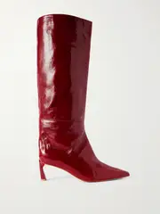 [Christian Louboutin] Christian Louboutin - Condorocombo 55 Patent-leather Knee Boots - Red - IT36 IT 36 Red