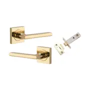Iver Baltimore Door Lever Handle on Square Rose Passage Kit