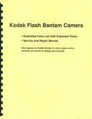 Kodak Bantam and Flash Bantam Cameras Service Repair & Parts Manual Reprint