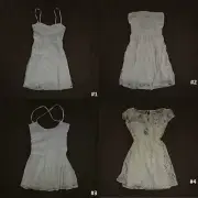 Abercrombie & Fitch Lace Floral Dress Straps/Strapless NWT Size L M