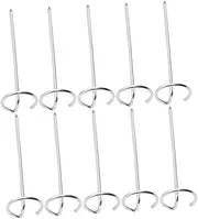 MOKKHNB 10Pcs BBQ Skewers for Grilling Meat Compatible with Air Fryers Electric Ovens Barbecue Skewers for Chicken Seafood Vegetables for BBQ
