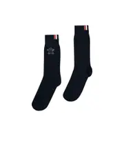 cartoon-jacquard socks One size Black