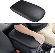 JDMCAR Center Console Armrest Cover for 2025 Toyota RAV4 Accessories 2024 2023 2022 2021 2020 2019 Leather Middle Console Lid Cover Pad Protector Elbow Arm Rest Covering Car-(Red)