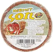 Zoo Med Hermit Crab Soil Compressed/Expandable Coconut Fiber Substrate - 2 Pack