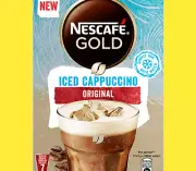Nescafe Gold Iced Cappuccino Original Instant Coffee, New Recipe, 7 Cups