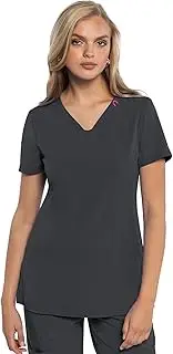 [Med Couture] Scrub Top Women Missy Fit V-Neck Scrub Top with 3 Pockets, Moisture Wicking Technology - MC702