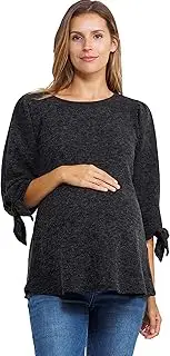 [LaClef] Women's Sweater Textured Rib Maternity Top