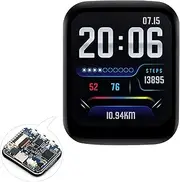 UeeKKoo RP2040 Microcontroller Development Board with 1.69inch Touch Round LCD 240x280, Based on Pi RP2040, Dual-core Arm Processor, 16MB Flash,Accelerometer and Gyroscope Sensor, Type-C Connector