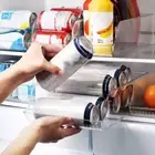 4x Refrigerator Organizer Bins Pop Soda Can Dispenser Beverage Holder Fridge Can
